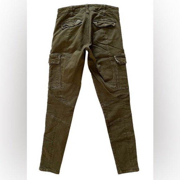 JBRAND Houlihan Army Green Skinny Cargo Jeans Size 25 - Picture 6 of 15